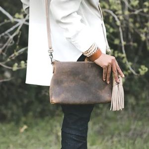 Enjoy The Journey | Leather Crossbody
